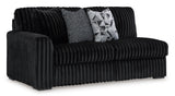 Midnight-Madness Onyx 4-Piece Right Arm Facing Chaise Sectional by Ashley at Eve Furniture