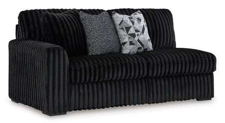 Midnight-Madness Onyx 4-Piece Right Arm Facing Chaise Sectional by Ashley at Eve Furniture