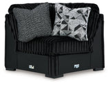Midnight-Madness Onyx 4-Piece Sectional by Ashley at Eve Furniture