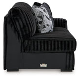 Midnight-Madness Onyx 4-Piece Sectional by Ashley at Eve Furniture