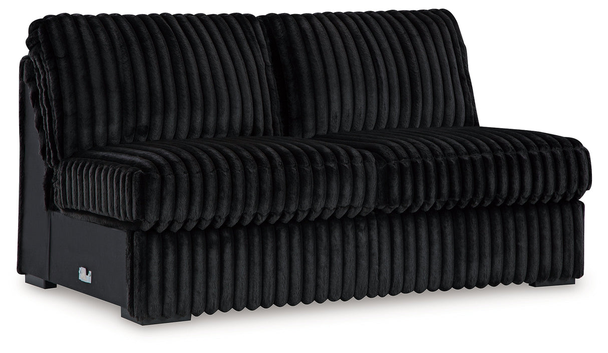 Midnight-Madness Onyx 4-Piece Sectional by Ashley at Eve Furniture