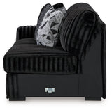 Midnight-Madness Onyx 4-Piece Sectional by Ashley at Eve Furniture