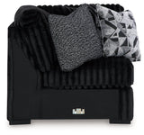 Midnight-Madness Onyx 4-Piece Sectional by Ashley at Eve Furniture