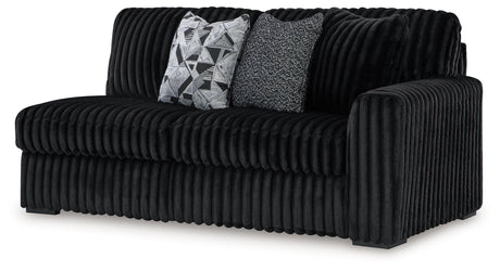 Midnight-Madness Onyx 4-Piece Sectional by Ashley at Eve Furniture