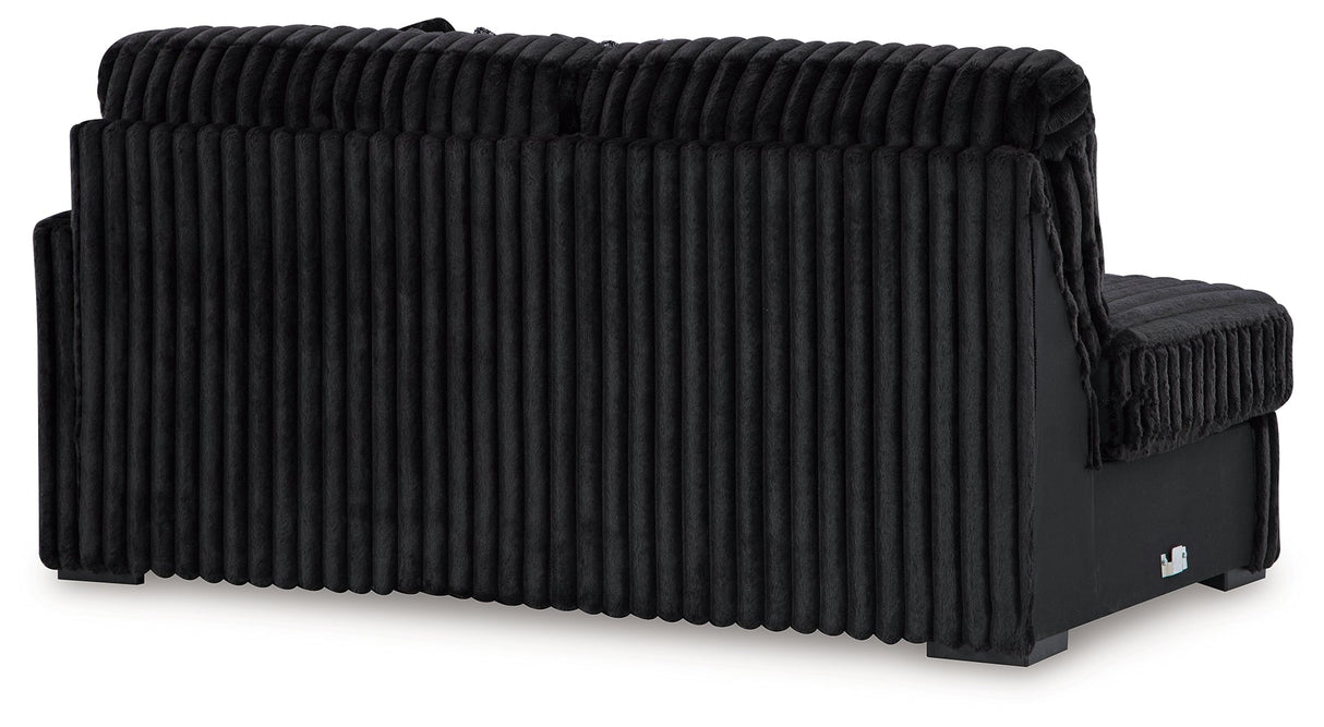 Midnight-Madness Onyx 4-Piece Sectional by Ashley at Eve Furniture