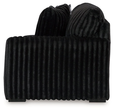 Midnight-Madness Onyx 4-Piece Sectional by Ashley at Eve Furniture