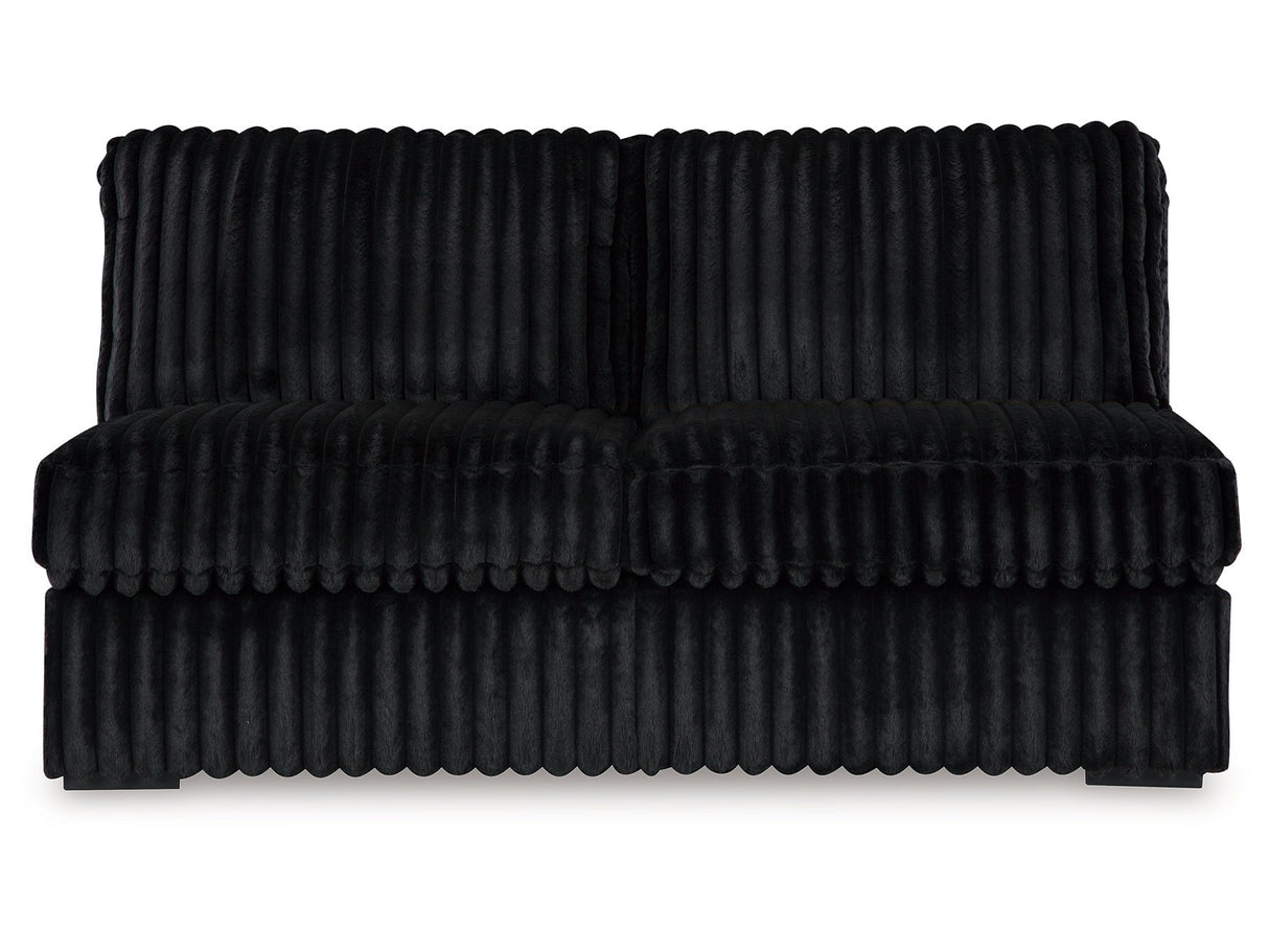 Midnight-Madness Onyx 4-Piece Sectional by Ashley at Eve Furniture