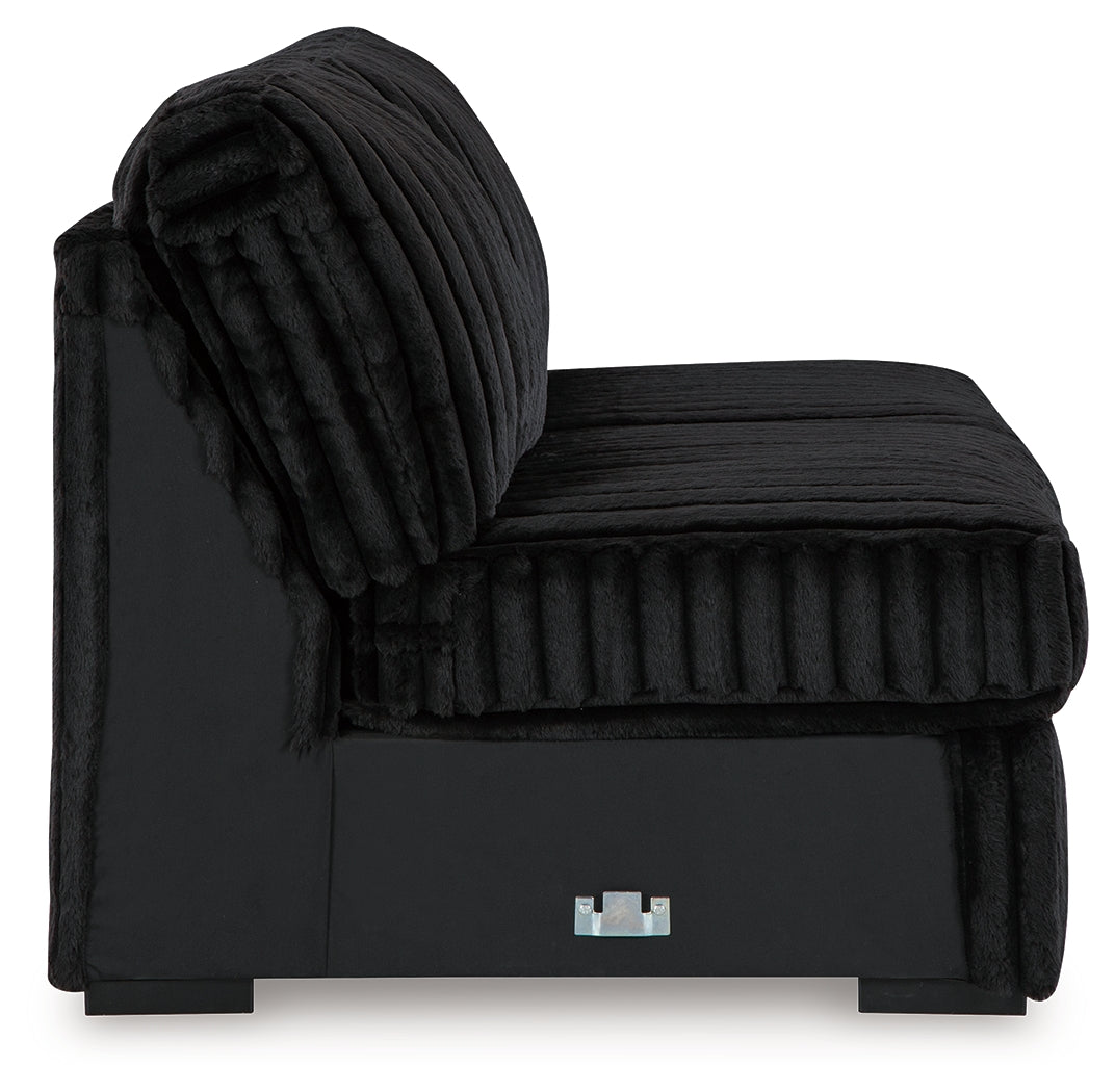 Midnight-Madness Onyx 4-Piece Sectional by Ashley at Eve Furniture