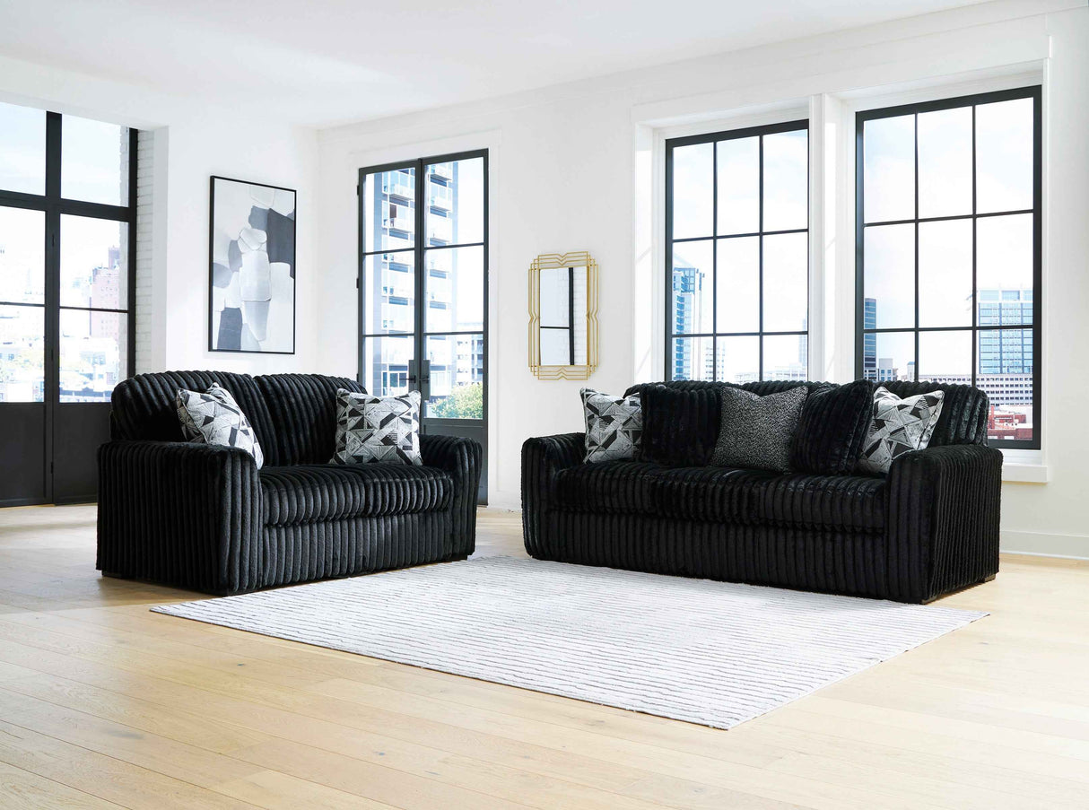 Midnight-Madness Onyx Living Room Set by Ashley at Eve Furniture