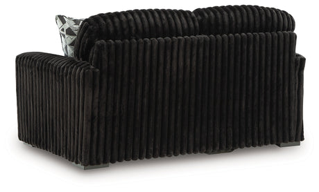 Midnight-Madness Onyx Loveseat by Ashley at Eve Furniture