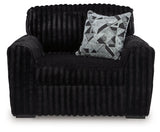 Midnight-Madness Onyx Oversized Chair by Ashley at Eve Furniture