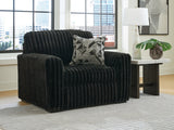 Midnight-Madness Onyx Oversized Chair by Ashley at Eve Furniture