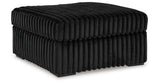 Midnight-Madness Onyx Oversized Chair with Accent Ottoman by Ashley at Eve Furniture