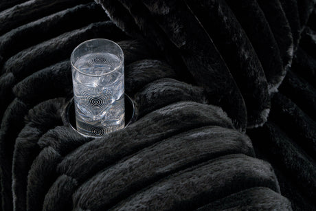 Midnight-Madness Onyx Oversized Chaise and Accent Ottoman by Ashley at Eve Furniture