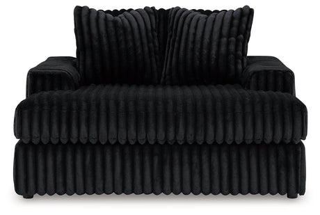 Midnight-Madness Onyx Oversized Chaise by Ashley at Eve Furniture