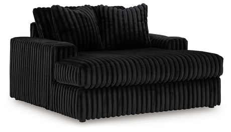 Midnight-Madness Onyx Super Chaise and Oversized Chaise by Ashley at Eve Furniture