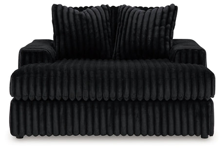 Midnight-Madness Onyx Super Chaise and Oversized Chaise by Ashley at Eve Furniture
