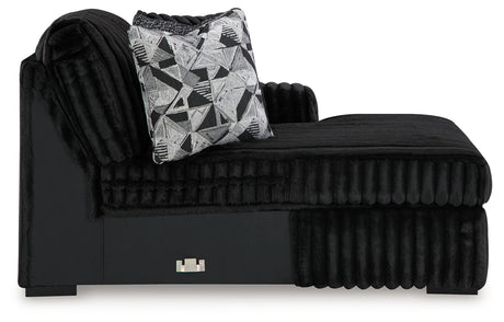 Midnight-Madness Onyx Super Chaise and Oversized Chaise by Ashley at Eve Furniture