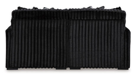 Midnight-Madness Onyx 2-Piece Oversized Double Chaise by Ashley at Eve Furniture