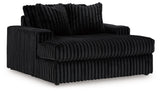Midnight-Madness Onyx Oversized Chaise by Ashley at Eve Furniture