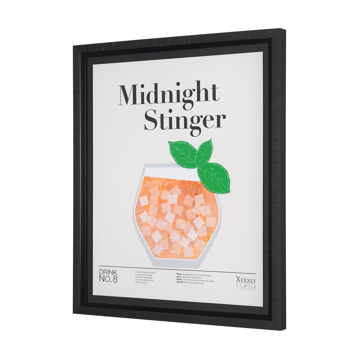 Midnight Stinger by Mercana Studio a Hand Embelished Textured Framed Art Print Matted under Glass by Mercana at Eve Furniture