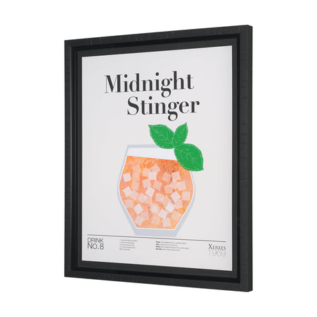 Midnight Stinger by Mercana Studio a Hand Embelished Textured Framed Art Print Matted under Glass by Mercana at Eve Furniture