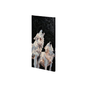 Midnight Wolves by Mercana Studio a Hand Embellished Textured Canvas by Mercana at Eve Furniture