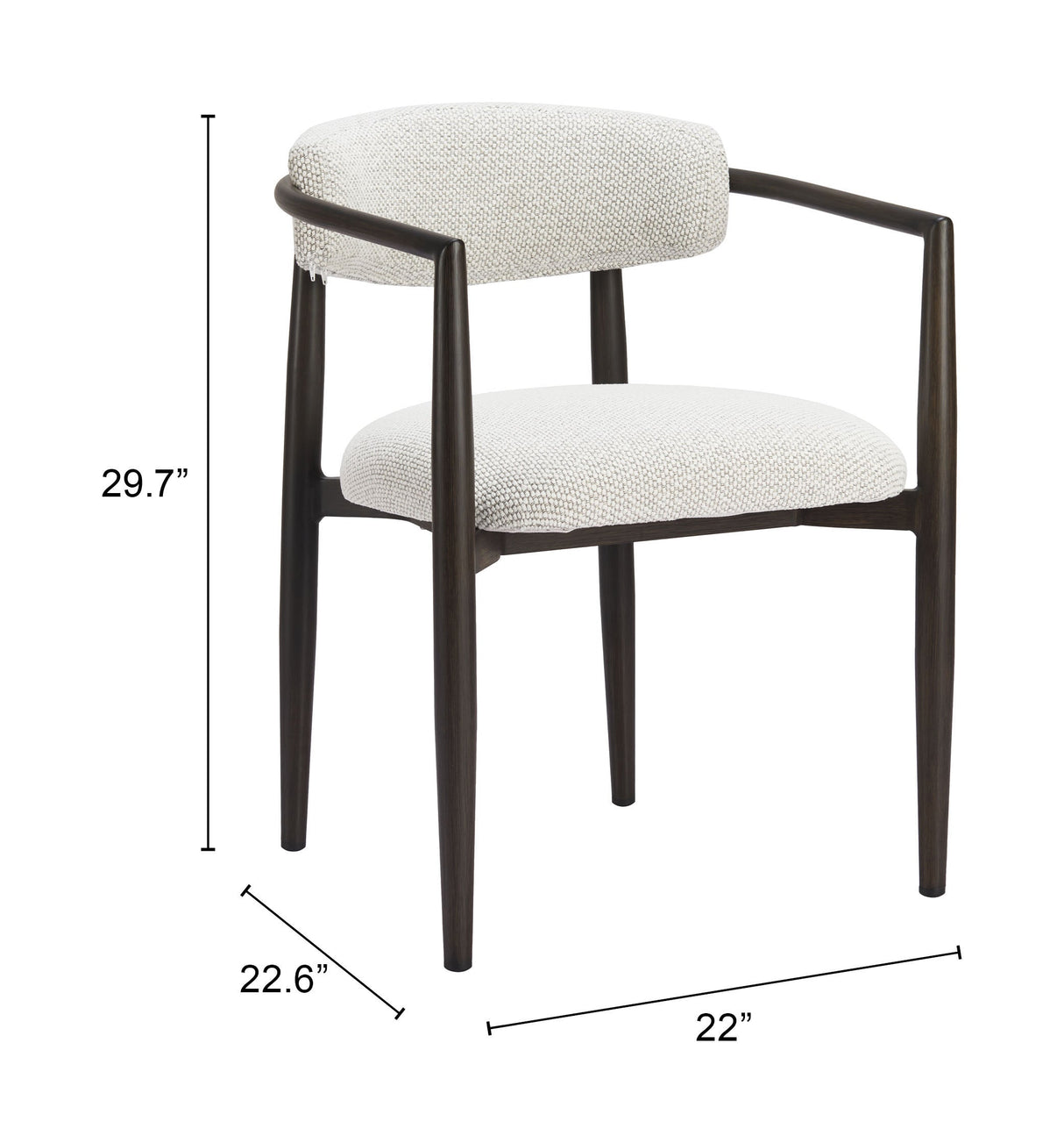 Midori White Outdoor Dining Chair by Zuomod at Eve Furniture