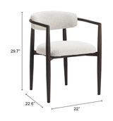 Midori White Outdoor Dining Chair by Zuomod at Eve Furniture
