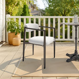 Midori White Outdoor Dining Chair by Zuomod at Eve Furniture