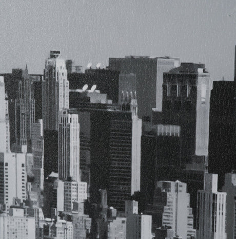 Midtown Manhattan Skyline (Set of 3) by Richard Silver Textured Framed Art Print Matted under Glass by Mercana at Eve Furniture