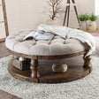 Mika Antique Oak Coffee Table by Furniture of America at Eve Furniture