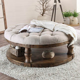 Mika Antique Oak Coffee Table by Furniture of America at Eve Furniture