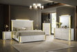 Mika Ultra-Modern Luminous White Bedroom Set by New Era Innovations at Eve Furniture