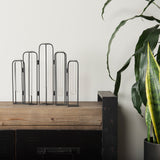 Mila 13.4L x 2.5W x 11.0H Metal and Glass Decorative Accent by Mercana at Eve Furniture
