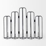 Mila 13.4L x 2.5W x 11.0H Metal and Glass Decorative Accent by Mercana at Eve Furniture