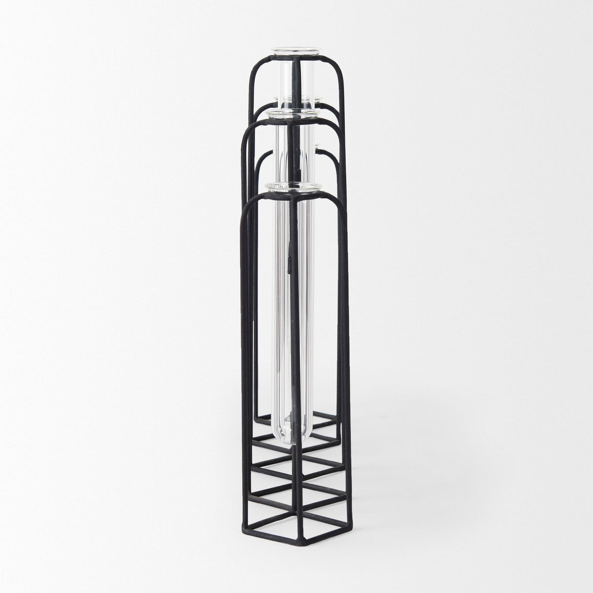 Mila 13.4L x 2.5W x 11.0H Metal and Glass Decorative Accent by Mercana at Eve Furniture