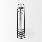 Mila 13.4L x 2.5W x 11.0H Metal and Glass Decorative Accent by Mercana at Eve Furniture