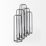 Mila 13.4L x 2.5W x 11.0H Metal and Glass Decorative Accent by Mercana at Eve Furniture