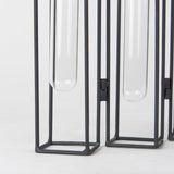 Mila 13.4L x 2.5W x 11.0H Metal and Glass Decorative Accent by Mercana at Eve Furniture