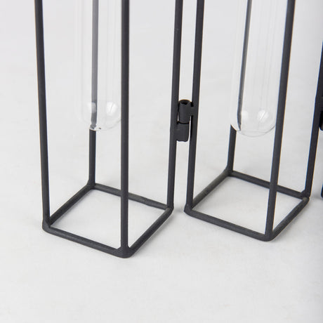 Mila 13.4L x 2.5W x 11.0H Metal and Glass Decorative Accent by Mercana at Eve Furniture