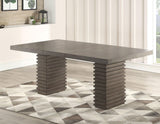 Mila 60-78 Inch Dining Table w/18″ Leaf by Steve Silver at Eve Furniture