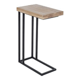 Mila C Shaped Side Table Natural by Moe's Home at Eve Furniture