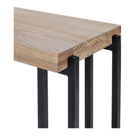 Mila C Shaped Side Table Natural by Moe's Home at Eve Furniture