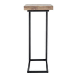 Mila C Shaped Side Table Natural by Moe's Home at Eve Furniture