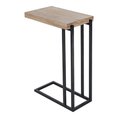 Mila C Shaped Side Table Natural by Moe's Home at Eve Furniture