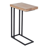 Mila Natural C Shaped Side Table by Moe's Home at Eve Furniture
