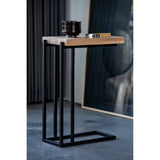 Mila Natural C Shaped Side Table by Moe's Home at Eve Furniture