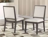 Mila Washed Gray Dining Room Set by Steve Silver at Eve Furniture