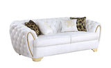 Mila White Sofa Loveseat by New Era Innovations at Eve Furniture